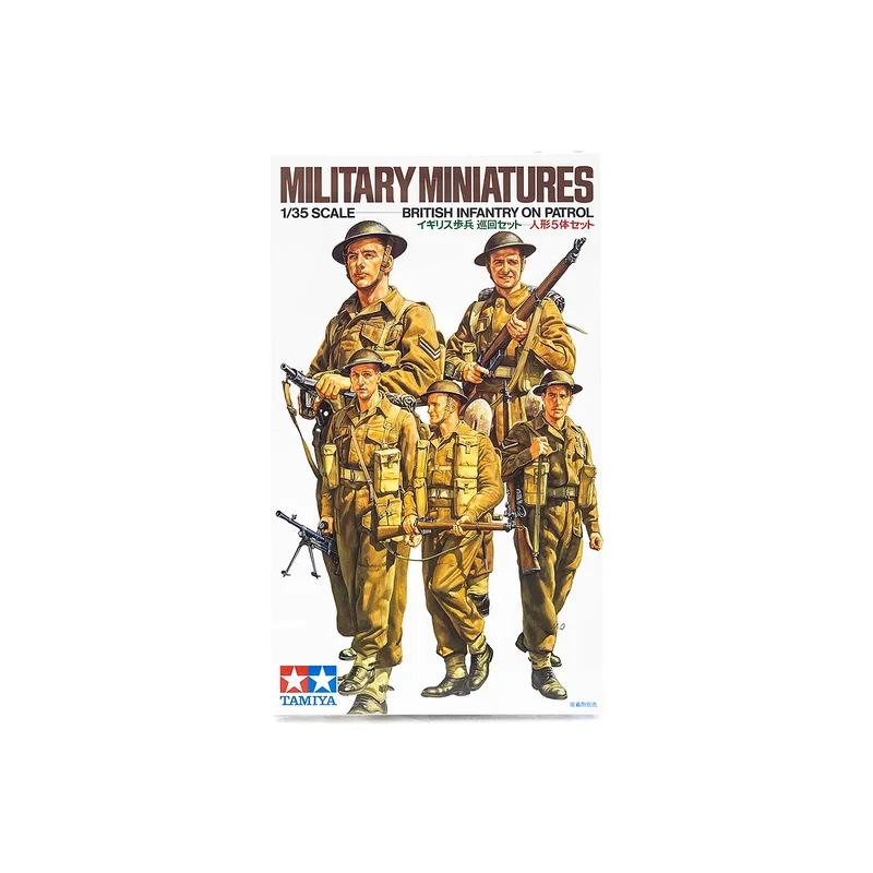 Tamiya 1/35 British Infantry on Patrol Set Scaled Plastic Model Kit